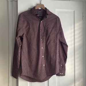 Men’s Van Heusen Red and Blue Dress Shirt